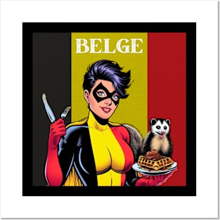 Belge: Superhero Possum Waffles Posters and Art